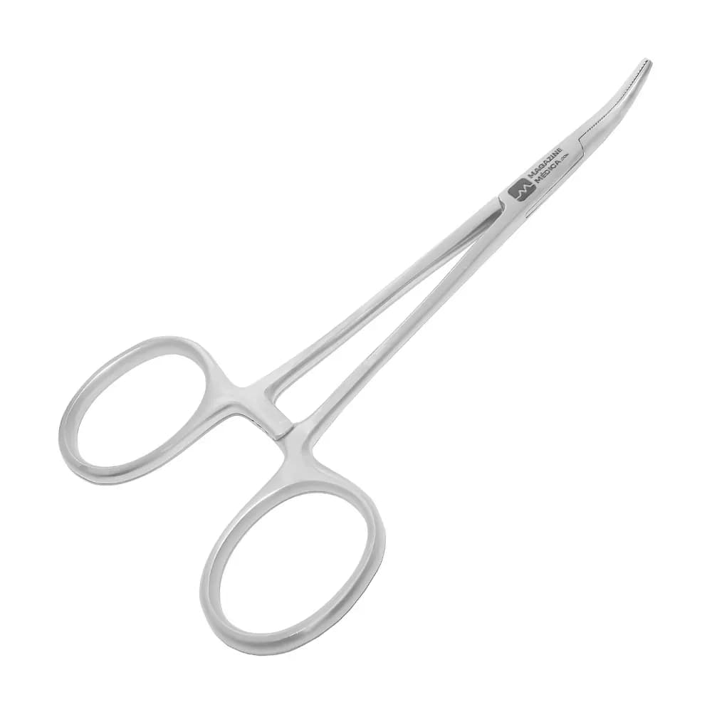 PINÇA MOSQUITO CURVA EM AÇO INOX