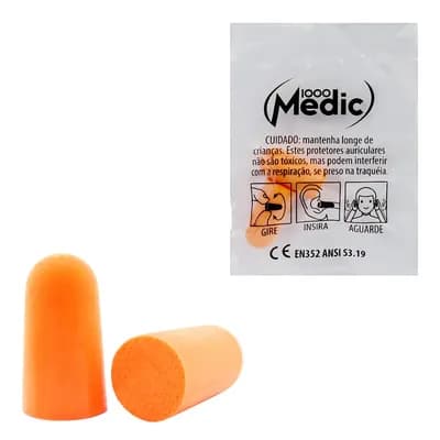 PROTETOR AURICULAR TIPO PLUGUE SEM CORDAO O PAR 1000MEDIC