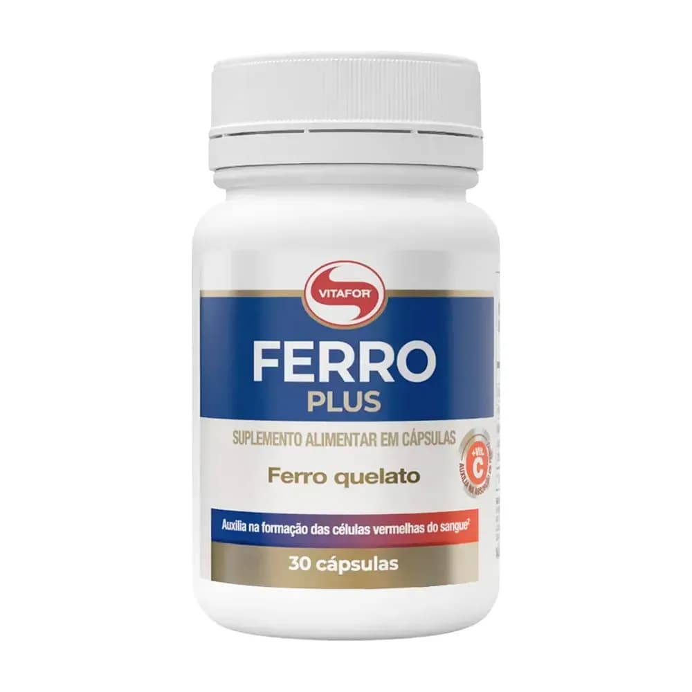SUPLEMENTO ALIMENTAR FERRO QUELATO 30CPS FERRO PLUS VITAFOR