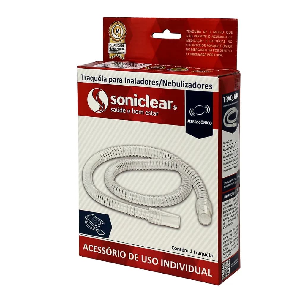 TRAQUEIA PVC PARA NEBULIZADOR/INALADOR 100CM SONICLEAR