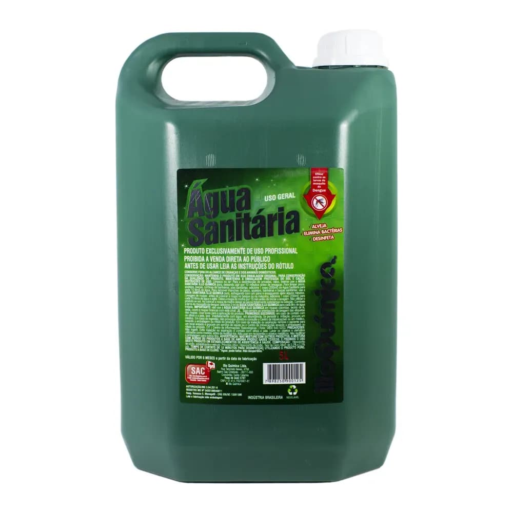 ÁGUA SANITÁRIA LIMPEZA PROFUNDA USO GERAL 5L ILLO