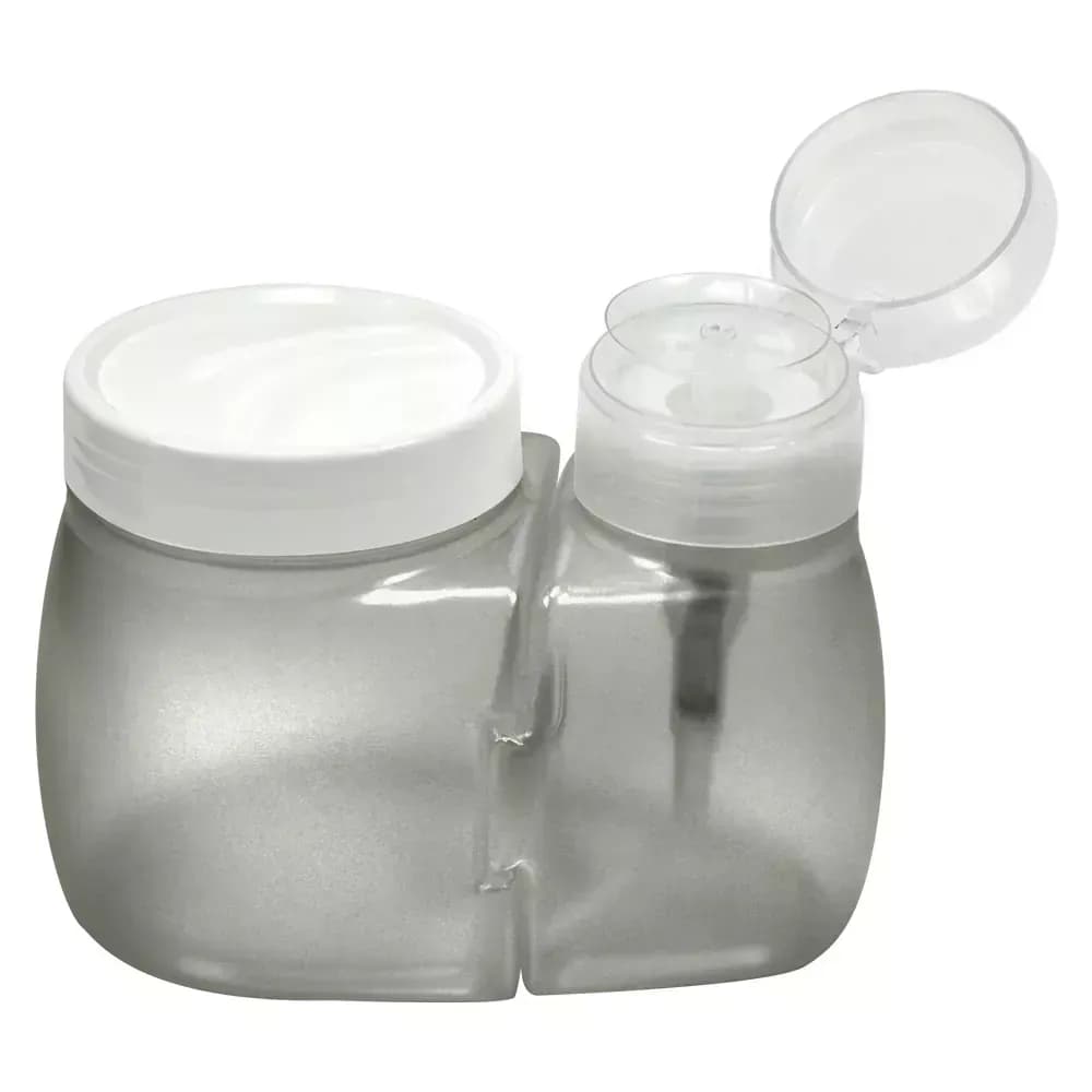 DOSADOR ACETONA 130ML COM PORTA ALGODÃO FUMÊ SANTA CLARA