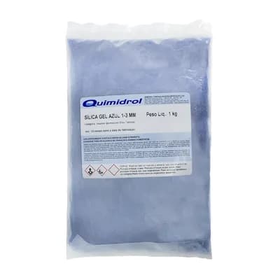 SILICA GEL AZUL 1MM A 3MM CONTRA UMIDADE DE 1KG QUIMIDROL