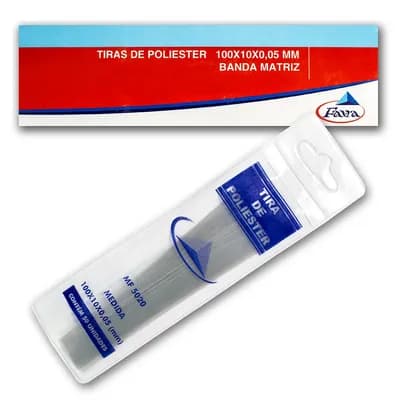 TIRA DE POLIESTER BANDA MATRIZ FAVA C/50 TAM 100X10X0.05 MM