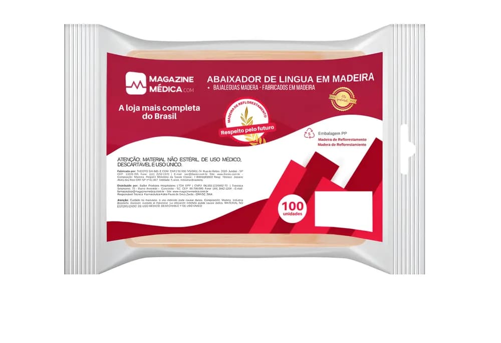 ABAIXADOR DE LINGUA EM MADEIRA 100UN