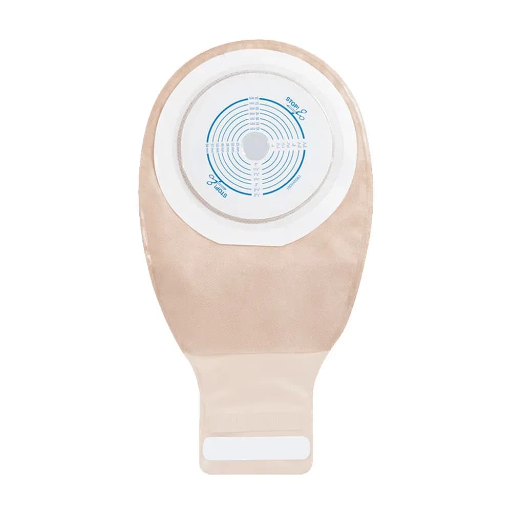 BOLSA DE COLOSTOMIA DRENÁVEL FECHAMENTO EM VELCRO TAM 64MM