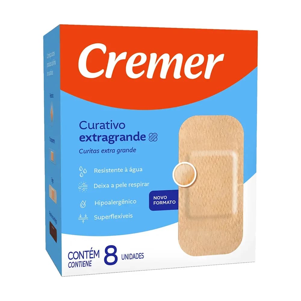 CURATIVO ADESIVO EXTRAGRANDE SUPERFLEXÍVEL 8UN CREMER