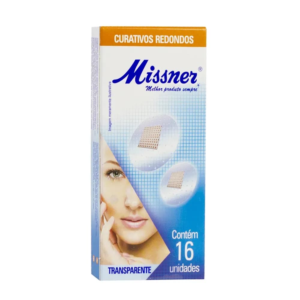 CURATIVO TRANSPARENTE PÓS COLETA PUNÇÃO VENOSA FLEXÍVEL REDONDO 16UN MISSNER