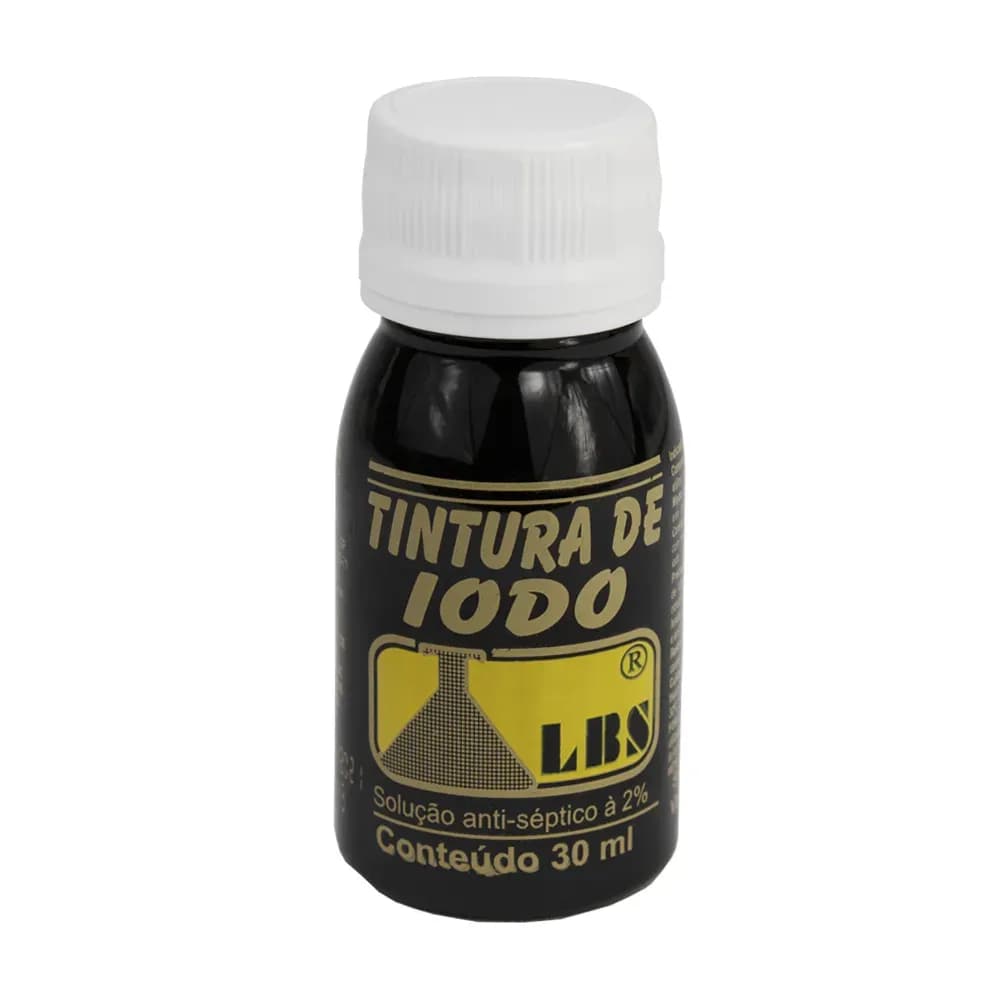 TINTURA DE IODO ANTISSÉPTICO 2% 30ML LBS