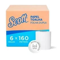 Papel Toalha Essential Folha Dupla Rolo 160m – Scott