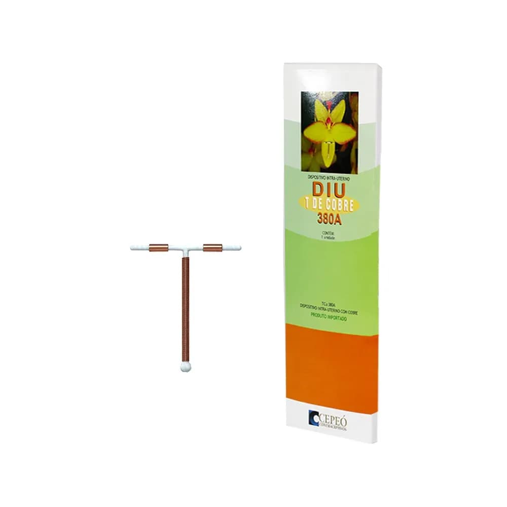 DIU DISPOSITIVO INTRA-UTERINO MODELO EM T C/COBRE 380A CEPEÓ