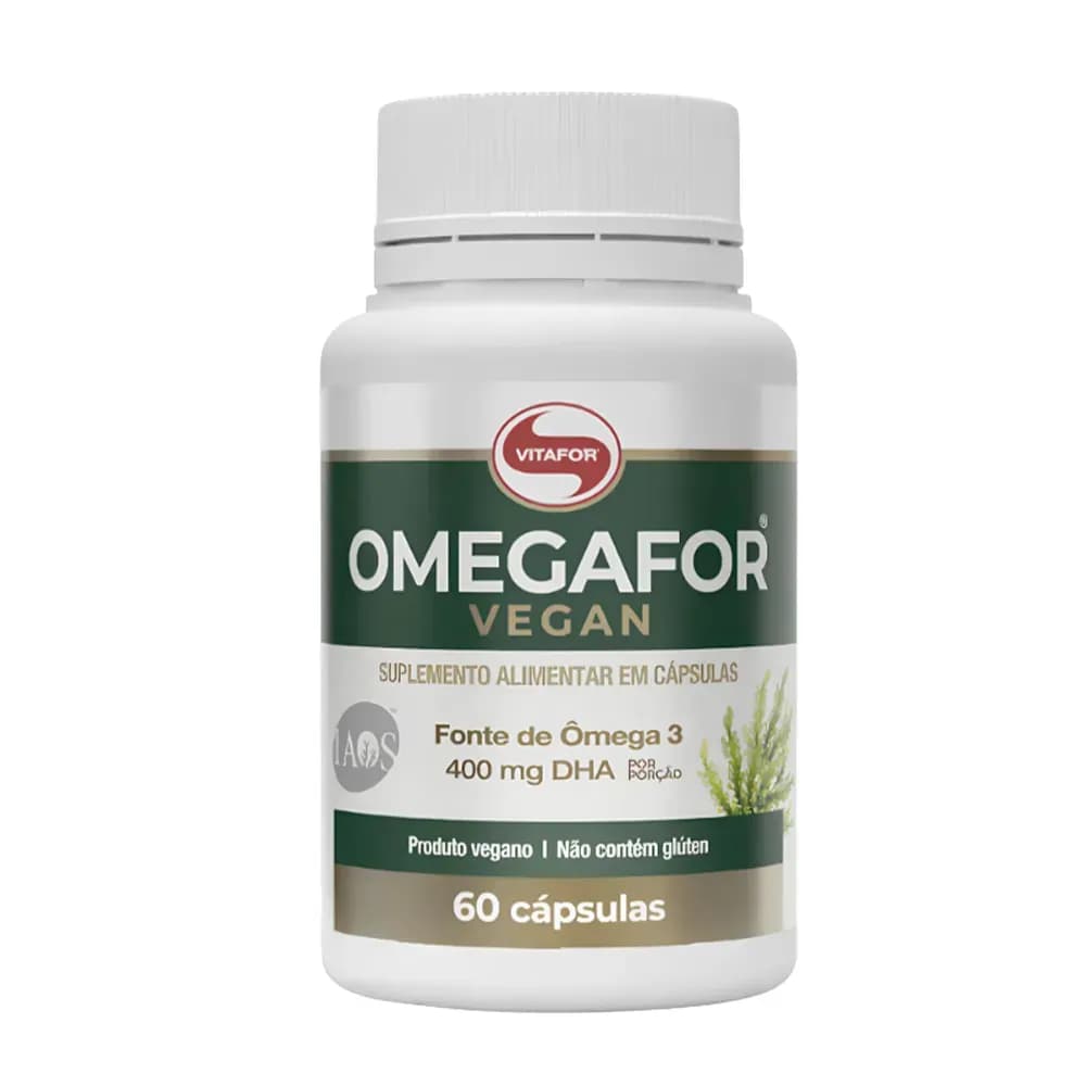 ÔMEGA 3 SUPLEMENTO VEGANO 400MG DHA 60CPS OMEGAFOR VEGAN VITAFOR