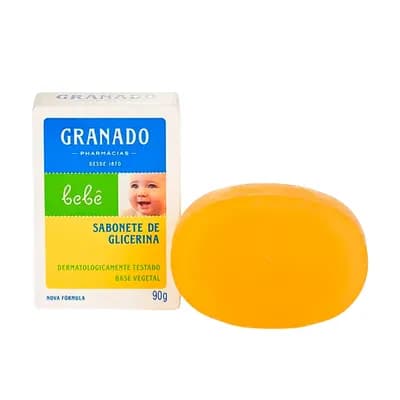 SABONETE EM BARRA DE GLICERINA BEBÊ TRADICIONAL 90G GRANADO