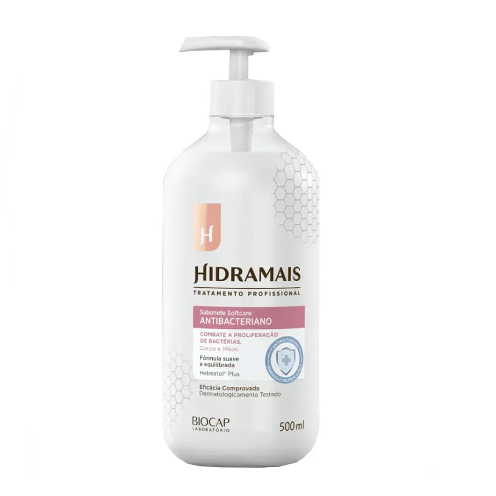SABONETE LÍQUIDO ANTIBACTERIANO SOFTCARE 500ML HIDRAMAIS