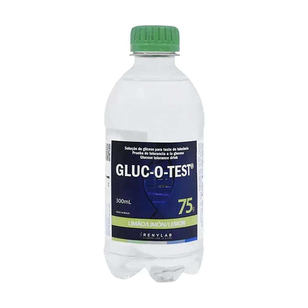 SOLUÇÃO DE GLICOSE GLUC-O-TEST SABOR LIMÃO 300ML RENYLAB
