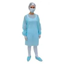 Avental Descartável Manga Longa 20G Azul - Protdesc