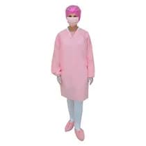 Avental Descartável Manga Longa 20G Rosa - Protdesc