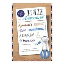 Cartão de Aniversário Carta Design