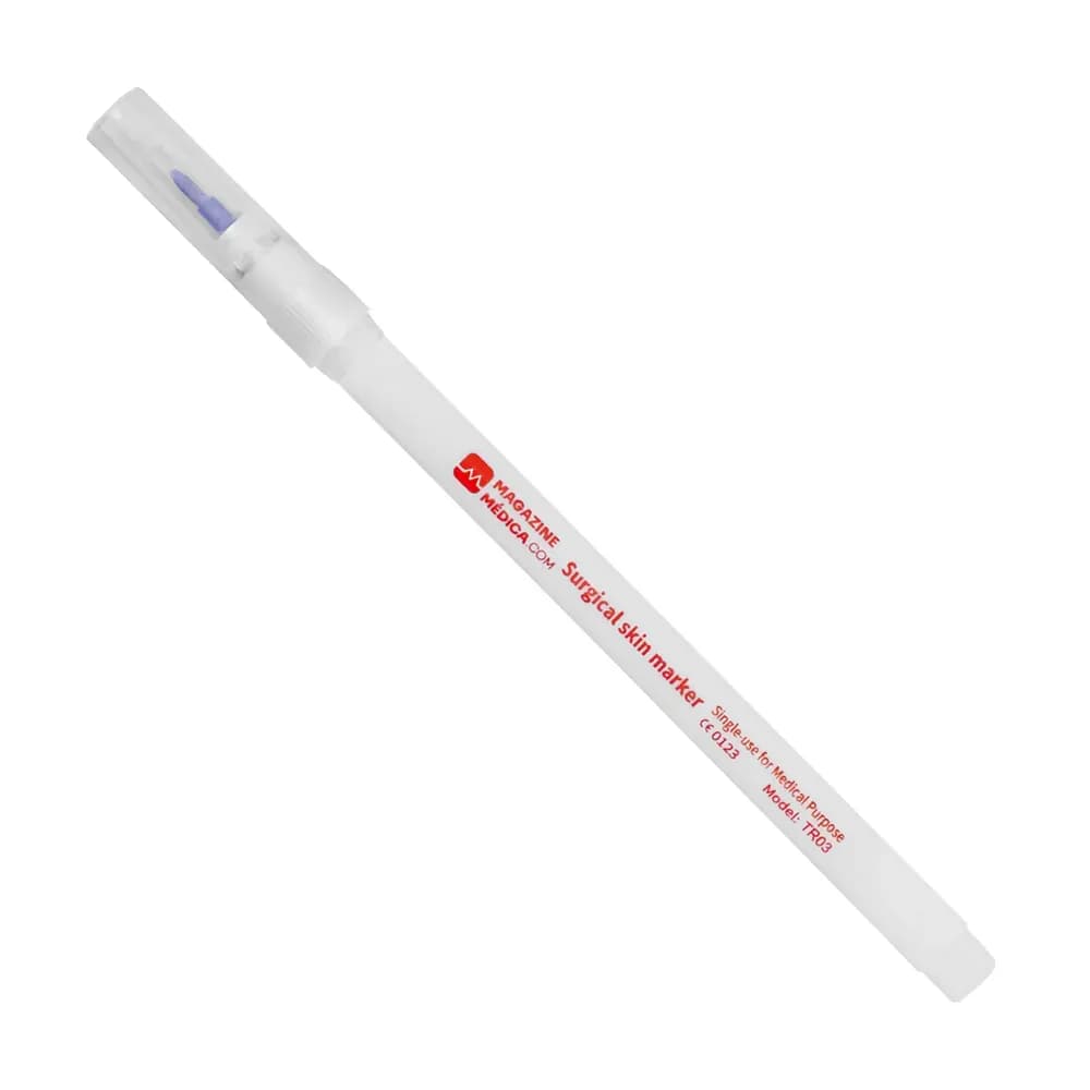 CANETA CIRÚRGICA DERMATOGRÁFICA ROXA