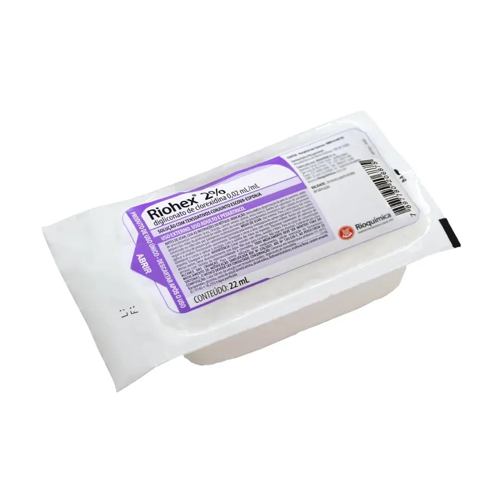 ESPONJA RIOHEX 2% ESCOVA 22ML RIOQUÍMICA