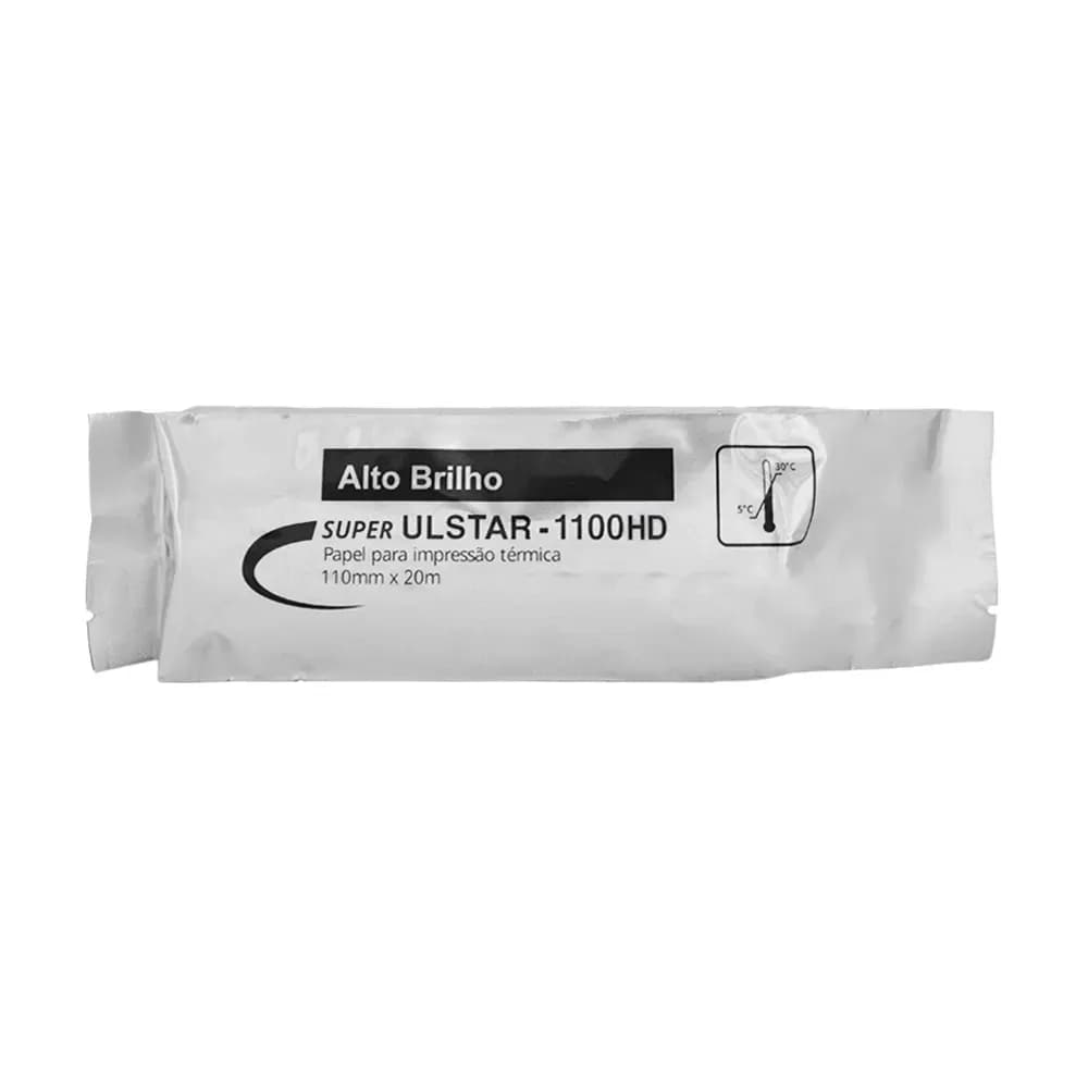 PAPEL IMPRIMIR ULTRASSOM ULSTAR-1100HD 110MMX20M DURICO