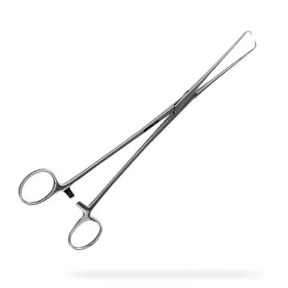 PINÇA POZZI PARA COLO UTERINO EM AÇO INOX TAM 24CM ABC
