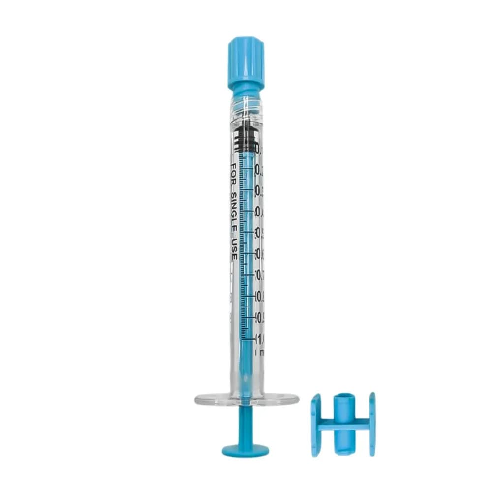 SERINGA HIPODÉRMICA CRISTAL RESÍDUO ZERO LUER LOCK SEM AGULHA 1ML INTERFLEXY