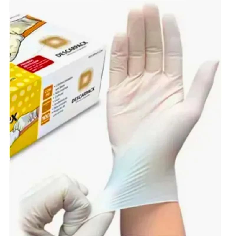 Luva Latex "P" Com Pó C/100 - Descarpack - 530201