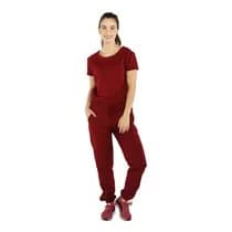 Pijama Cirúrgico Feminino Students Bordô - FunWork