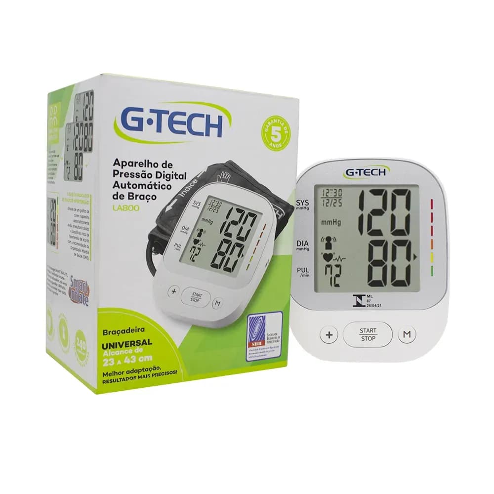 APARELHO DE PRESSÃO DIGITAL AUTOMÁTICO DE BRAÇO LA800 G-TECH