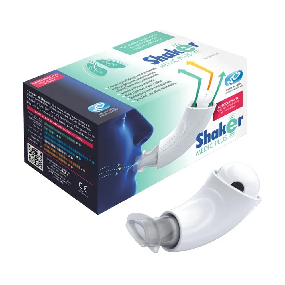 APARELHO PARA EXERCÍCIO RESPIRATÓRIO SHAKER MEDIC PLUS NCS