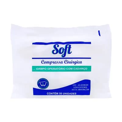 COMPRESSA CAMPO OPERATÓRIO SOFT 45X50CM RADIOPACO N-EST C/50UN ERIMAX