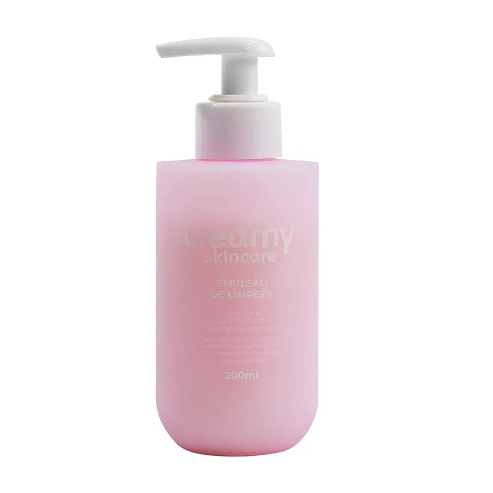 EMULSÃO DE LIMPEZA HIDRATANTE FACIAL PELE SENSÍVEL 200ML CREAMY