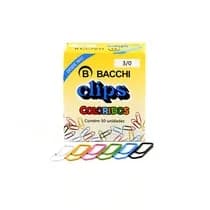 Clips Colorido 3/0 - 50 Unidades - Bacchi