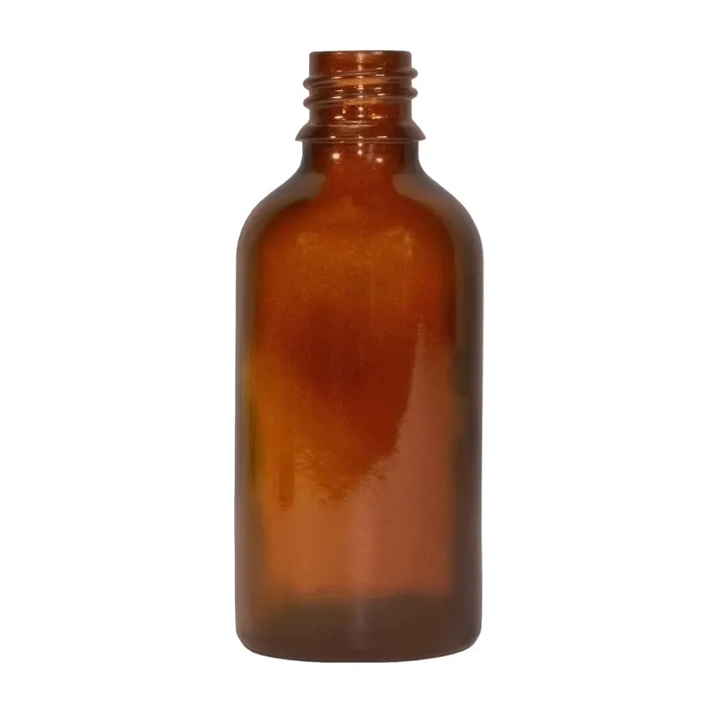 FRASCO DE VIDRO ÂMBAR R18 ALTO 50ML DELPOZZO