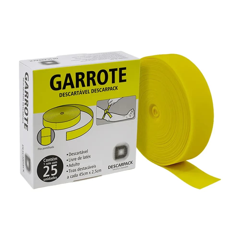GARROTE EM ROLO PICOTADO CADA 45CM 25 TIRAS DESCARPACK