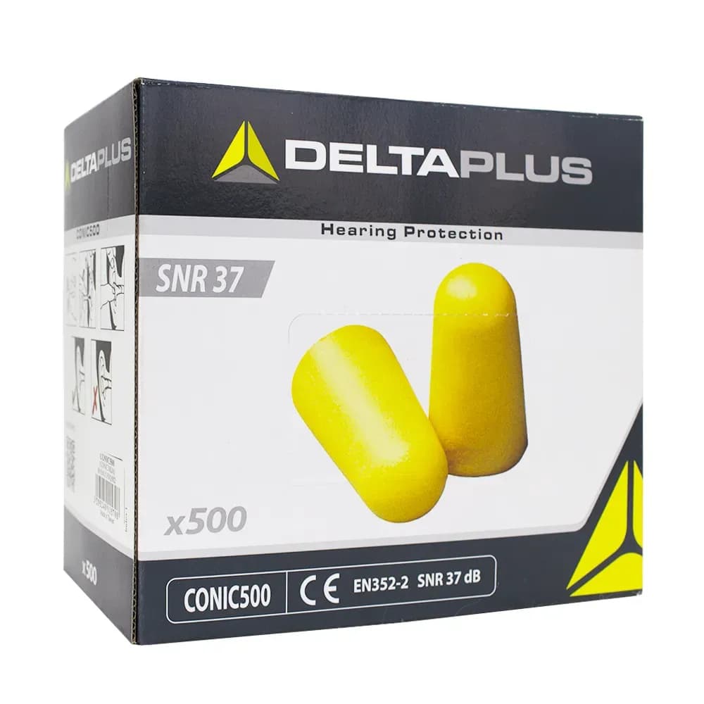 RECARGA DISPLAY PROTETOR AURICULAR AMARELO 500 PARES DELTAPLUS