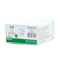 Fio Cirúrgico de Nylon Preto AG 3/8 1,9cm - BIOLINE FIOS