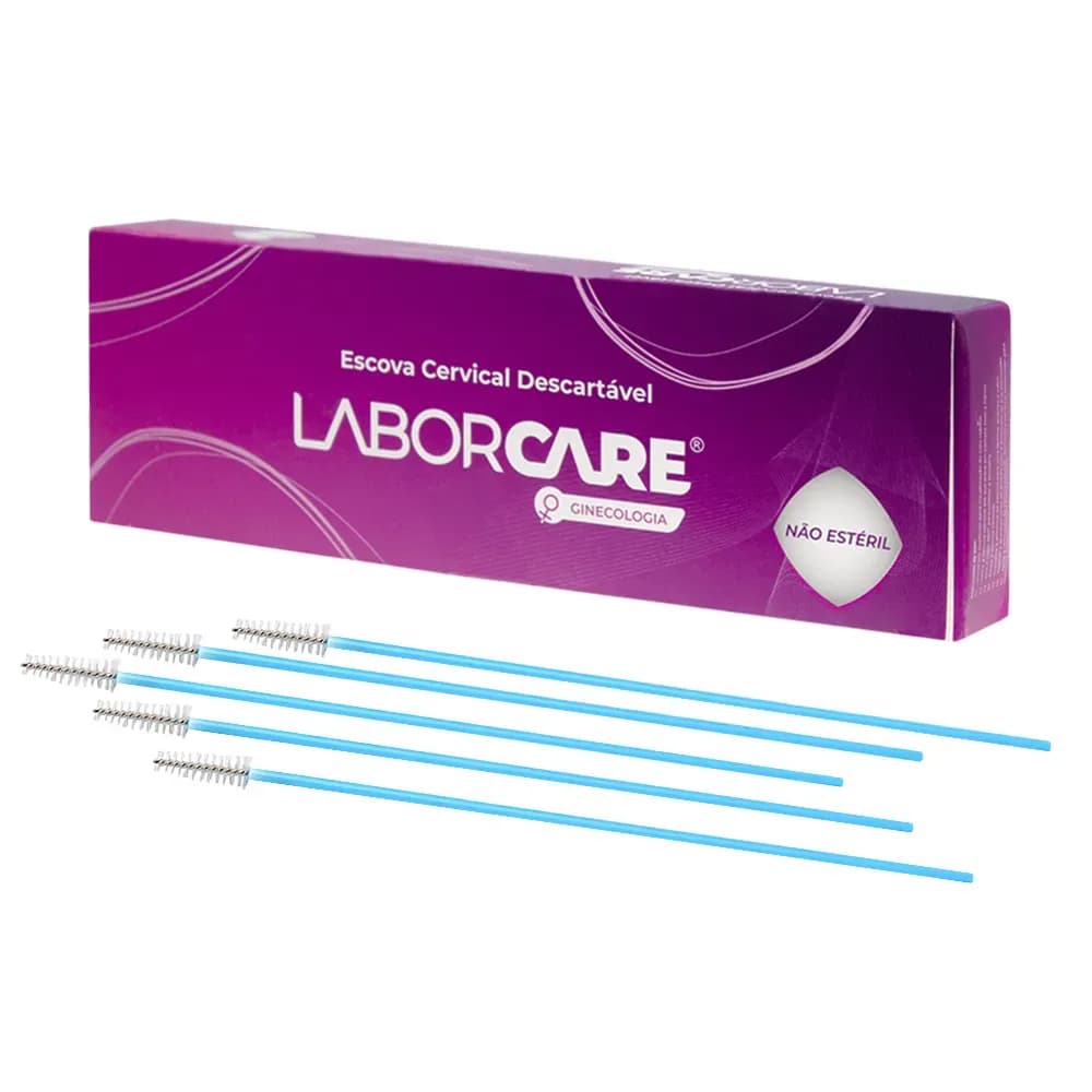 ESCOVA CERVICAL GINECOLOGICA DESCARTÁVEL 100UN LABOR IMPORT