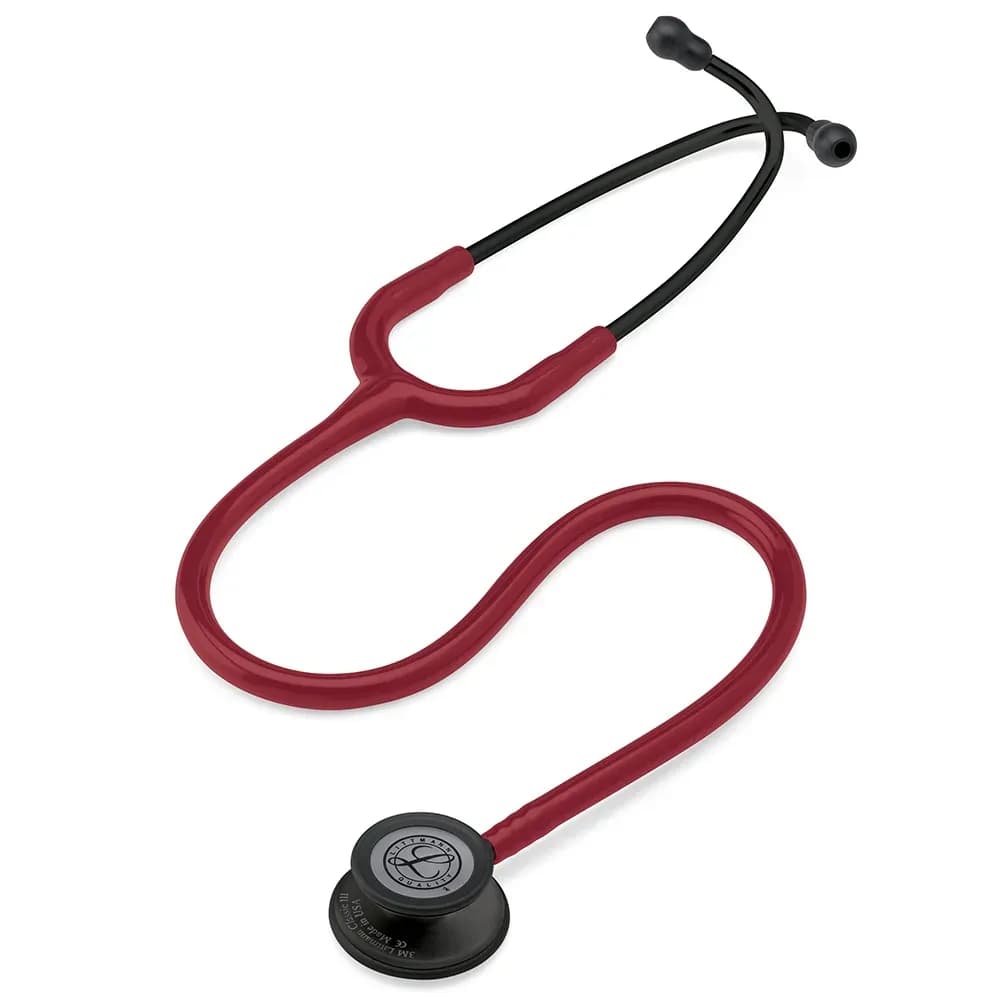 ESTETOSCÓPIO LITTMANN CLASSIC III 5868 VINHO E PRETO 3M