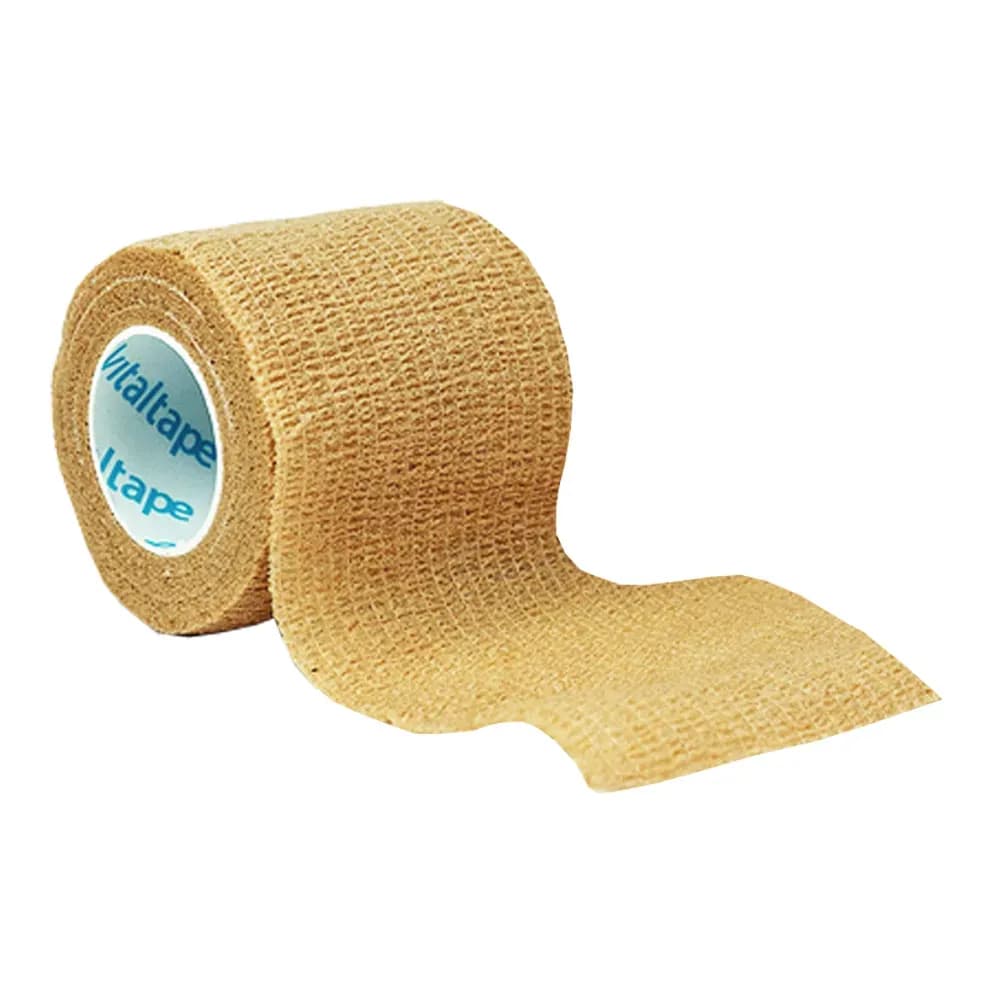 FAIXA ELÁSTICA AUTOADERENTE COR BEGE 5CMX4,5M VITALTAPE