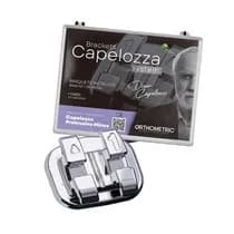 Kit Bráquete Metálico Capelozza Protrusiva Minus 022 1 Caso com Gancho nos Caninos e Pré-Molares