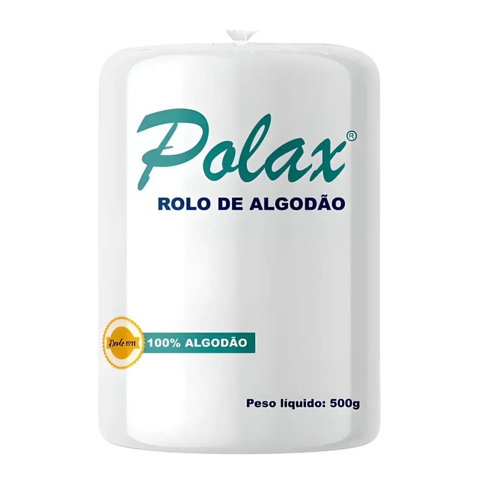 ALGODÃO HIDRÓFILO EM ROLO 500G NÃO ESTÉRIL POLAX