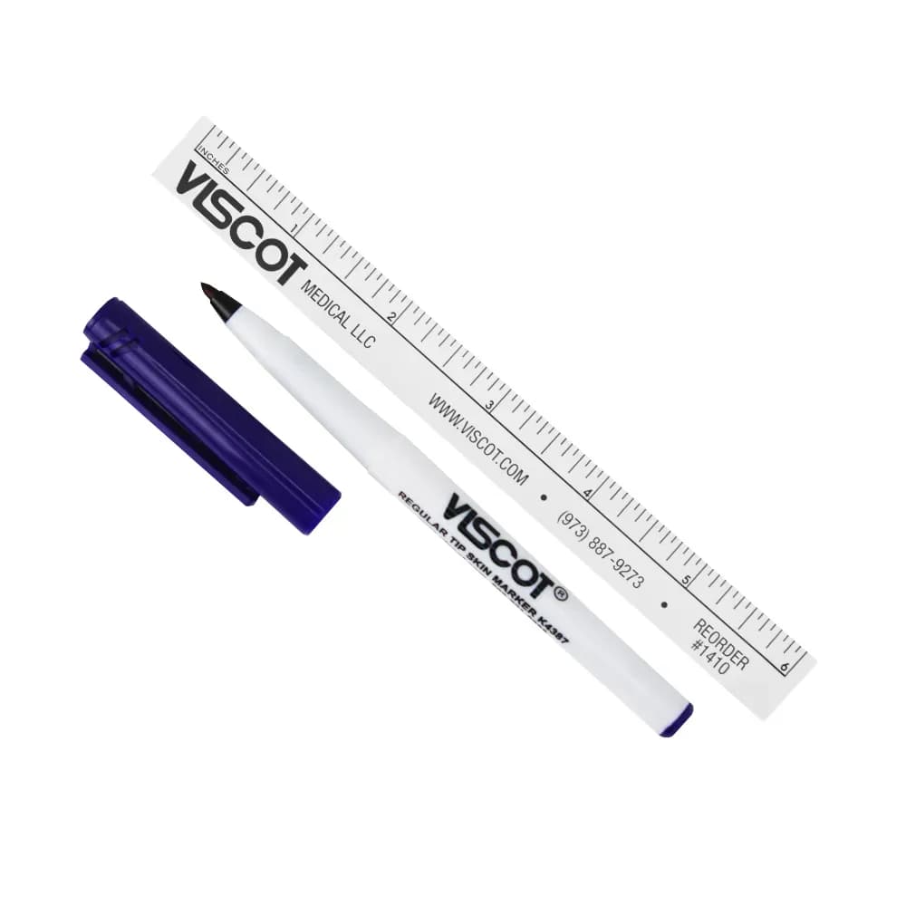 CANETA MARCA PELE VISCOT REGULAR COM RÉGUA