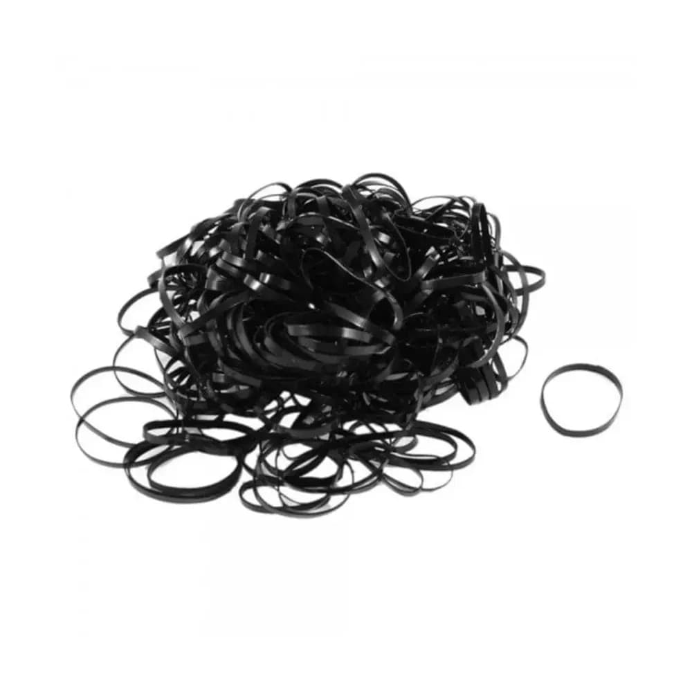 ELÁSTICO PARA XUXINHA EM CABELO COR PRETO 200UN SANTA CLARA