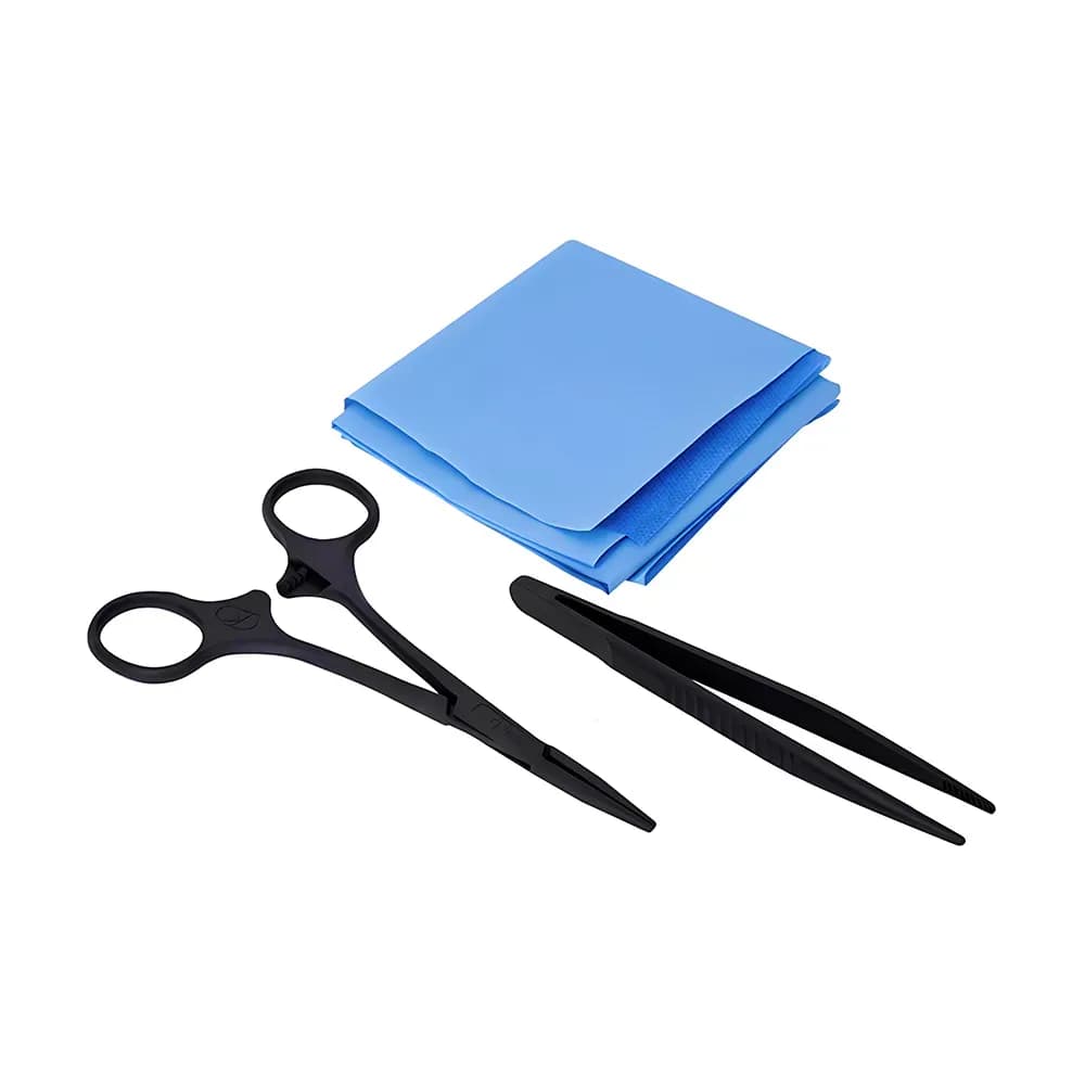 KIT CURATIVO RESINA DESCARTÁVEL ESTÉRIL PRETO KOLPLAST