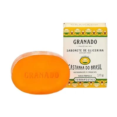 SABONETE EM BARRA GLICERINA CASTANHA 90G GRANADO