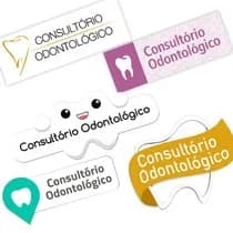 Placa para Consultório Dente Class Roxa - Kathavento