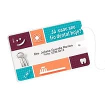 Cartão Fio Dental Frase Pop