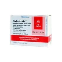 Anestésico Lidocaína Xylestesin 2% 1:50.000 Com Vasoconstritor - Cristália